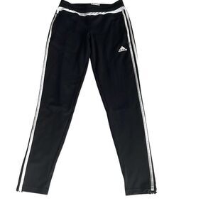 NWOT! Adidas Black Climalite Tiro Soccer Pants Ankle Side Zip - Size Kids 10-12